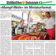 Zeitungsbericht Perl Bratwurst Paderborn